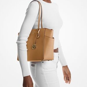 Michael Kors Tan Leather 
Voyager Large Tote